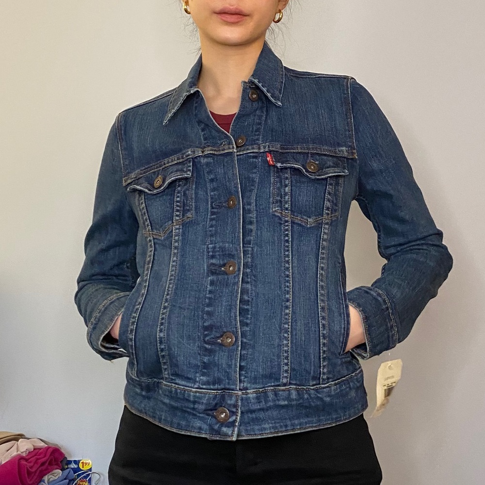 LEVI’S Original Trucker Denim Jean Jacket - Picture 3 of 7